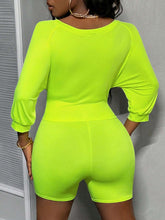 Loose Casual Off-Shoulder Knotted Wide Leg T-Shirt And Skinny Pants Set-E